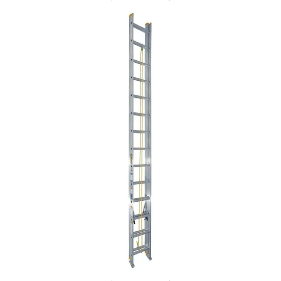 Escalera Aluminio C/ Extensión 28 Escalones Acero Surtek Color Plateado