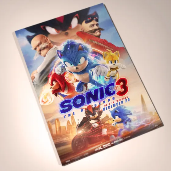 Afiche Decorativo Película Sonic 3 Modelo 2