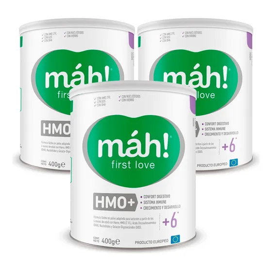Fórmula Infantil Máh +6 Meses Hmo+ 1200g (3 Latas)