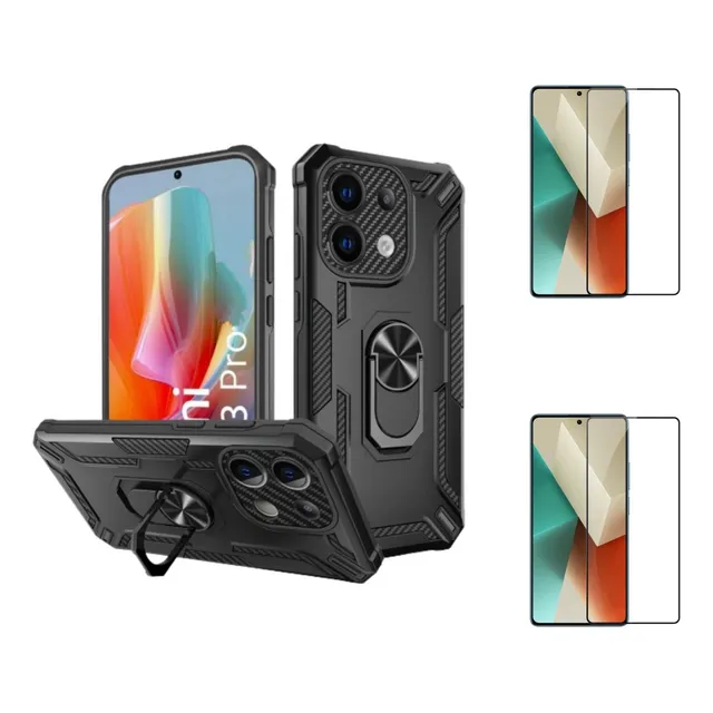 Case Funda Bumper Para Xiaomi Redmi Note 13 Pro 4g + 2 Micas