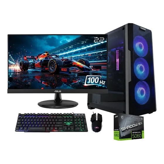 Pc Gamer Ryzen 7 8700f 5060 8g 16gb Ddr5 Ssd 512gb Monitor22