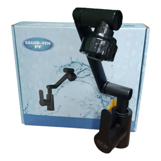 Monomando De Lujo Para Fregadero Caño Giratorio 1080° Manyti