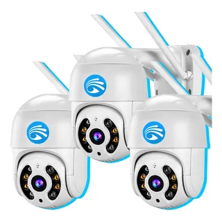Kit 3 CĂąmeras Ip Wifi Externa Rhead Full Hd 1080p 100% Prova DĂĄgua Cor Branco Kit 3 CĂąmeras Ip Wifi Externa Rhead Full Hd 1080p 100% Prova DĂĄgua Cor Branco
