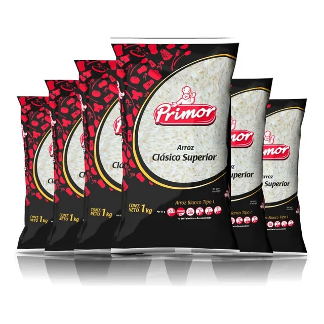 Arroz Primor Clasico 1kg Pack 6und