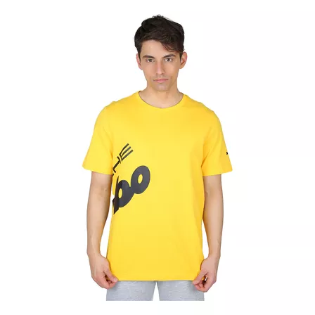 Remera Urbana Puma Porsche Legacy Logo Hombre En Amarillo | 