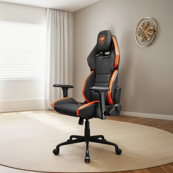 Silla Profesional Cougar Hotrod Color Naranja Material