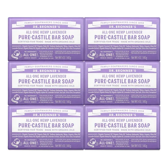 Sabonete Em Barra Dr. Bronner's Pure-castile Lavender 150ml,