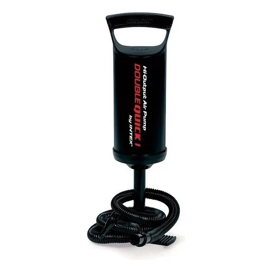 Inflador manual portátil Intex Double Quick Chico para pelotas color negro 115psi