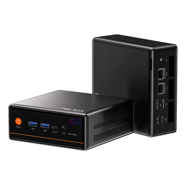 Peladn Mini Pc Wo4(16+512) Ryzen 5 5600h (4.2ghz), 16gb Ram, 512gb Ssd M.2, Ddr4 3200 Mhz, Con Vesa, Windows 11 Pro, Triple Display 4k, Type-c, Usb 3.2*2, Usb 2.0*2, Hdmi*1, Rj45*2, Dp*1, Jack 3.5mm