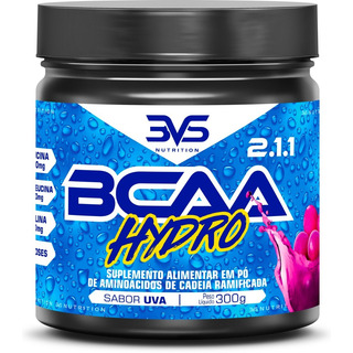 Bcaa Hydro 2:1:1 Concentrado Com 2000mg Por Dose - 300g Sabor Uva Bcaa Hydro 2:1:1 Concentrado Com 2000mg Por Dose - 300g Sabor Uva