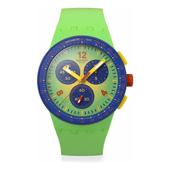 Reloj Swatch Flowing Freshly De Silicona