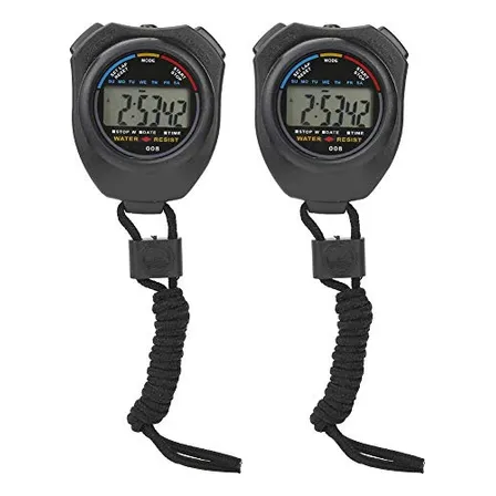 2 Und Cronómetro Deportivo Digital Lcd Multifuncional