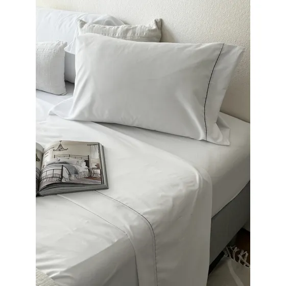 Sabana Cotton Touch 2 1/2 300h Suav Costura Reforzada Embozo
