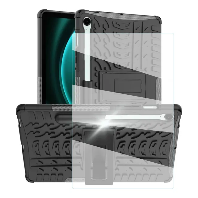 Mica+ Funda Para Galaxy Tab S9 / S9 Fe Uso Rudo Llanta Negro