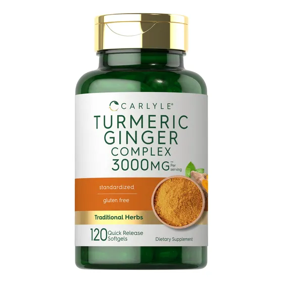 Suplemento Carlyle De Cúrcuma Y Jengibre 3000 Mg 120 Cápsula
