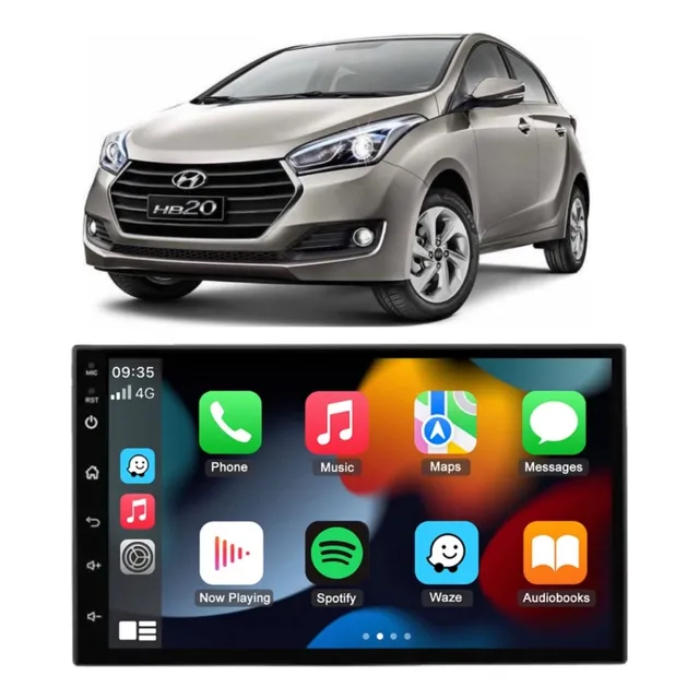 Radio Multimedia Android 7 Hyundai Hb20 Wifi Gps + Cámara