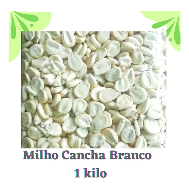 Maiz Cancha Blanco  1 Kilo Cancha Serana Milho Peruano 