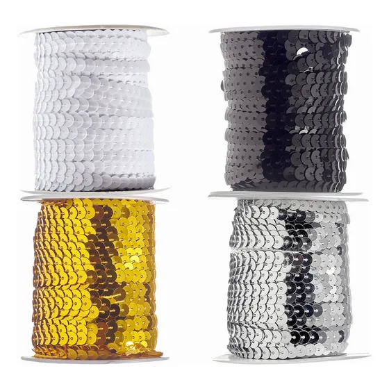 Rollo De Lentejuelas Color X 45 Metros!