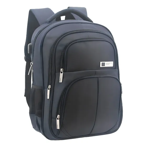 Mochila Wilson Porta Notebook 65.11109 Urbana Color Azul Oscuro 40 L