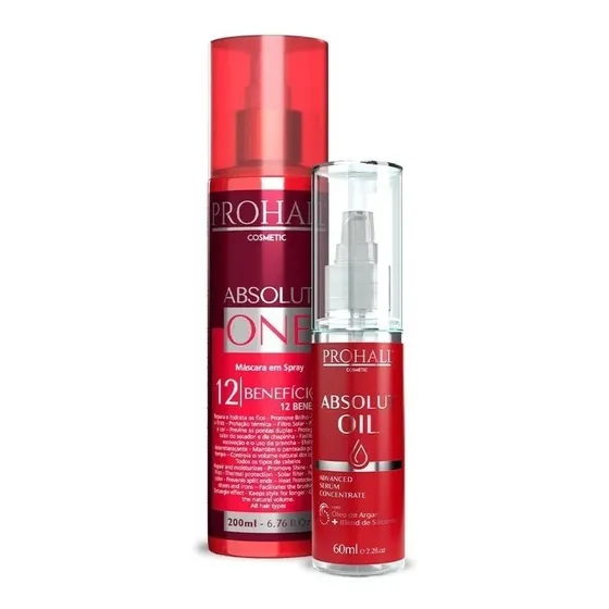 Prohall Absolut One 200ml E Absolut Oil 60ml Reparador 