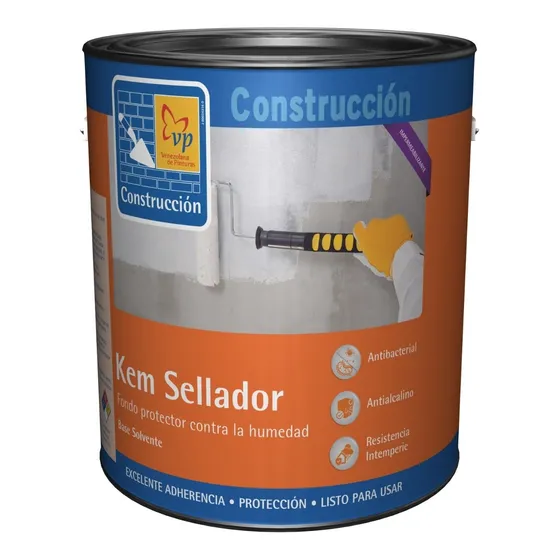 Fondo Impermeable Kem Sellador Base Solvente Galón Blanco Vp