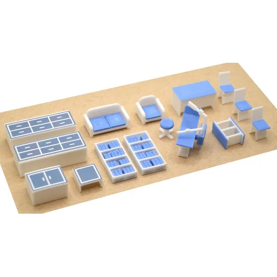 Muebles Para Maquetas Y/o Dioramas Set Consultorio Dental