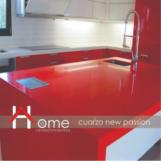 Lamina De Cuarzo Compac New Pasion Rojo (hr)