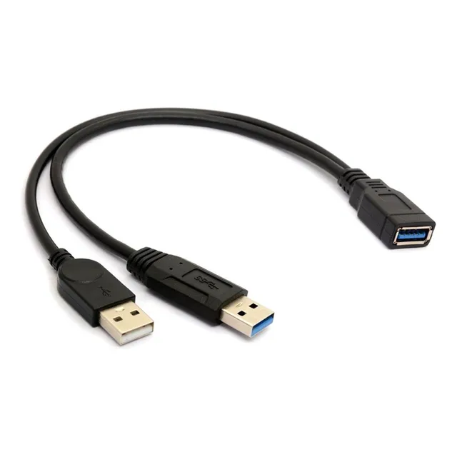 Cable Usb Y 3.0 - Cable Usb Doble Wii U Pc