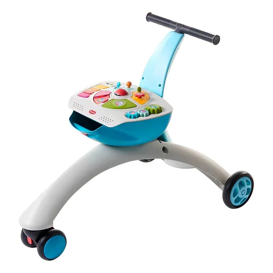 Triciclo infantil con andador y musical con luces, 5 en 1, color azul Tiny Love
