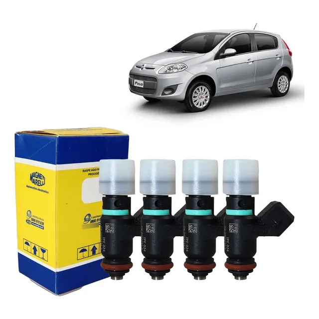 4 Bico Injetor Original Ipe024 Uno 1.0 8v 2009 Em Diante 
