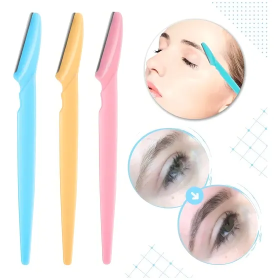 Perfilador Cejas X3 Tineke Navaja Quita Vello Facial Depilador Blister 3 Unidades