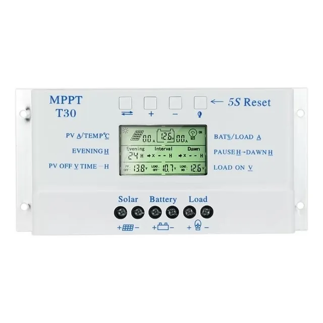 Controlador De Carga Solar Mppt 30amp