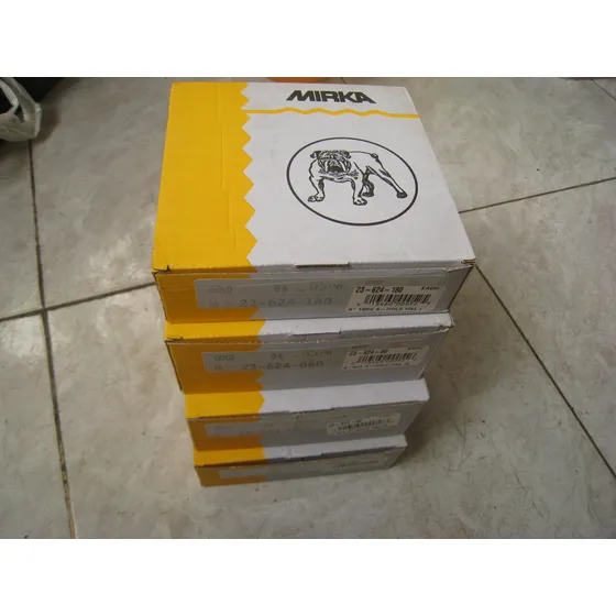 Lija Disco 6 Pulgadas, Mirka Granos 120 Y 180 Pack De 50 Und