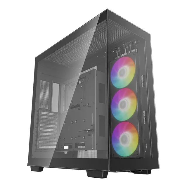 Gabinete Deepcool Ch780 E-atx Vidrio Templado Argb Usb-c Color Negro