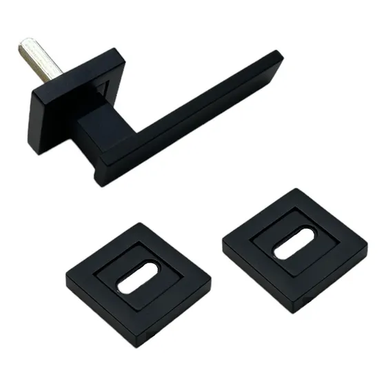 Manija Picaporte Currao Torino Simple Negro C/2 Bocallaves