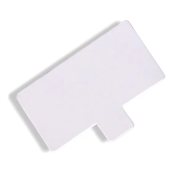 Base Rectangular Ppm Con Pestaña 11x6 Cm (x100u) - 197 Color Blanco