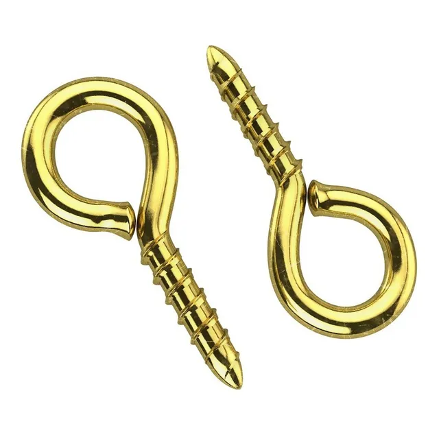 Armellas Chicas Dorado 13x6mm Tornillo Para Llavero Joyería