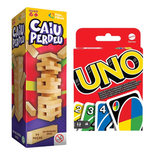Jogo Uno Cartas Baralho Caiu Perdeu Torre De Mesa Tabuleiro Jogo Uno Cartas Baralho Caiu Perdeu Torre De Mesa Tabuleiro