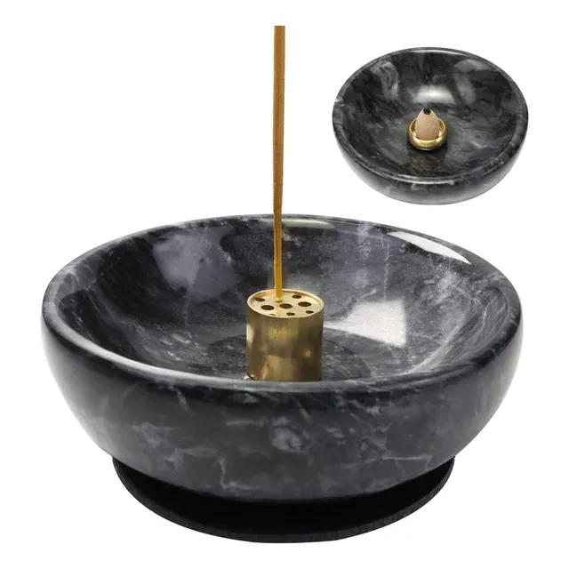 Soporte Incienso Marmol Natural Para Varilla Reflujo Hecho