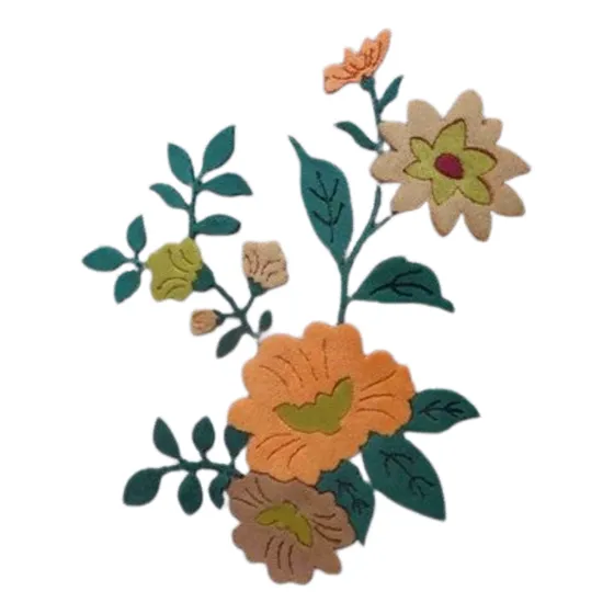 Apliques Para Remeras-flor De Pana-termoadhesivo X Unididad