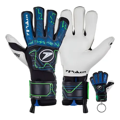 Luva De Goleiro Profissional Champion 8 Extended Poker Cor Amarelo