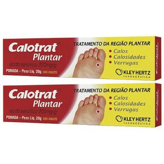 Calotrat  Pomada Calos E Verrugas Kit C/2 Caixas= 20 G Cada 