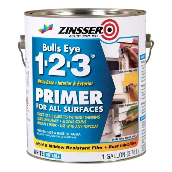 Pintura Zinsser Primer 1-2-3 Base Agua Int-ext- 3.78 Litros