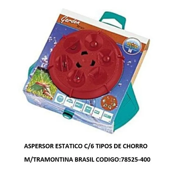 Aspersor Estatico C/6 Tipos De Chorro M/tramontina