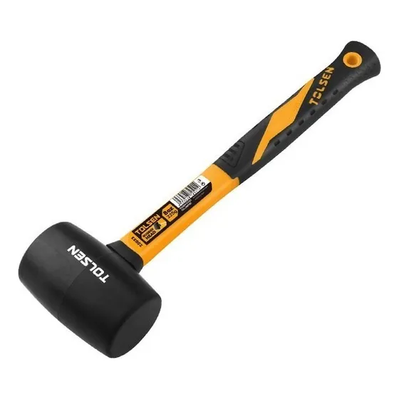 Maza De Goma Negra 225 Grs Cabo De Fibra Tolsen 25033