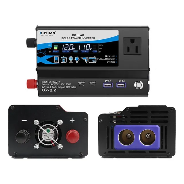Convertidor De Potencia Universal 12v24v A 110v 3000w