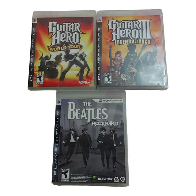 Guitar Hero Playstation 3 Gh3 World Tour Y Beatles Rock Band
