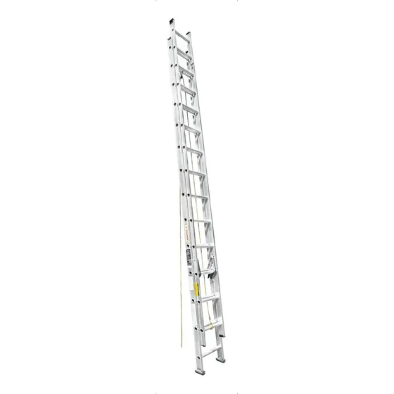 Escalera Aluminio Extensible 28 Pasos Capacidad 150kg Truper Color Plateado