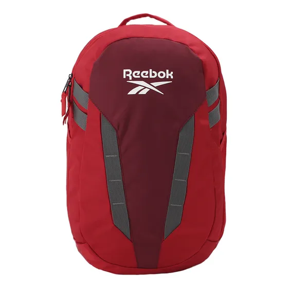 Mochila Deportiva Reebok Urbana Espalada Y Tiras Mesh Grande Color Rojo Diseño De La Tela Liso