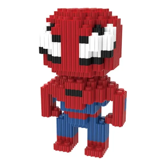 Mini Bloque Spiderman Armable Figura 3d Super Héroes 624pcs